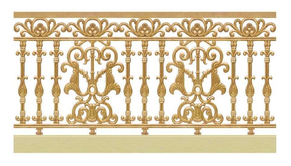 Lan can nhôm đúc - LC004