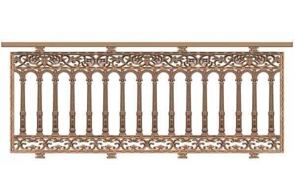 Lan can nhôm đúc - LC012