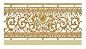 Lan can nhôm đúc - LC002