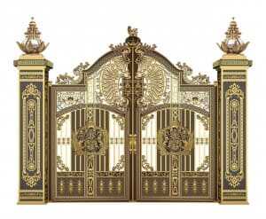 Cổng nhôm đúc mẫu C-083